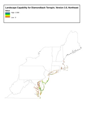 Landscape Capability for Diamondback Terrapin, Version 3.0, Northeast