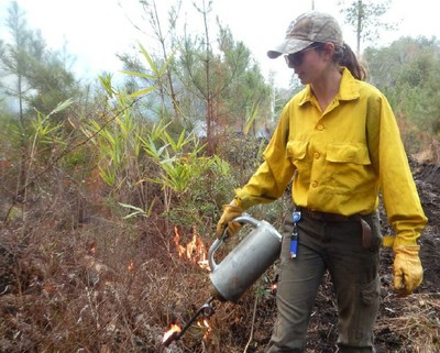 Woman with Drip Torch