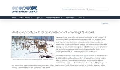 Conservation Corridor April 2021 Newsletter