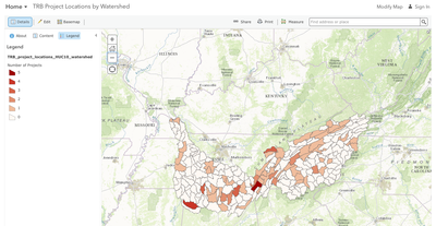 A Conservation Action Map for the TRB Network