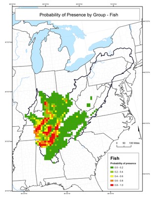 Probability of Presence for Fish