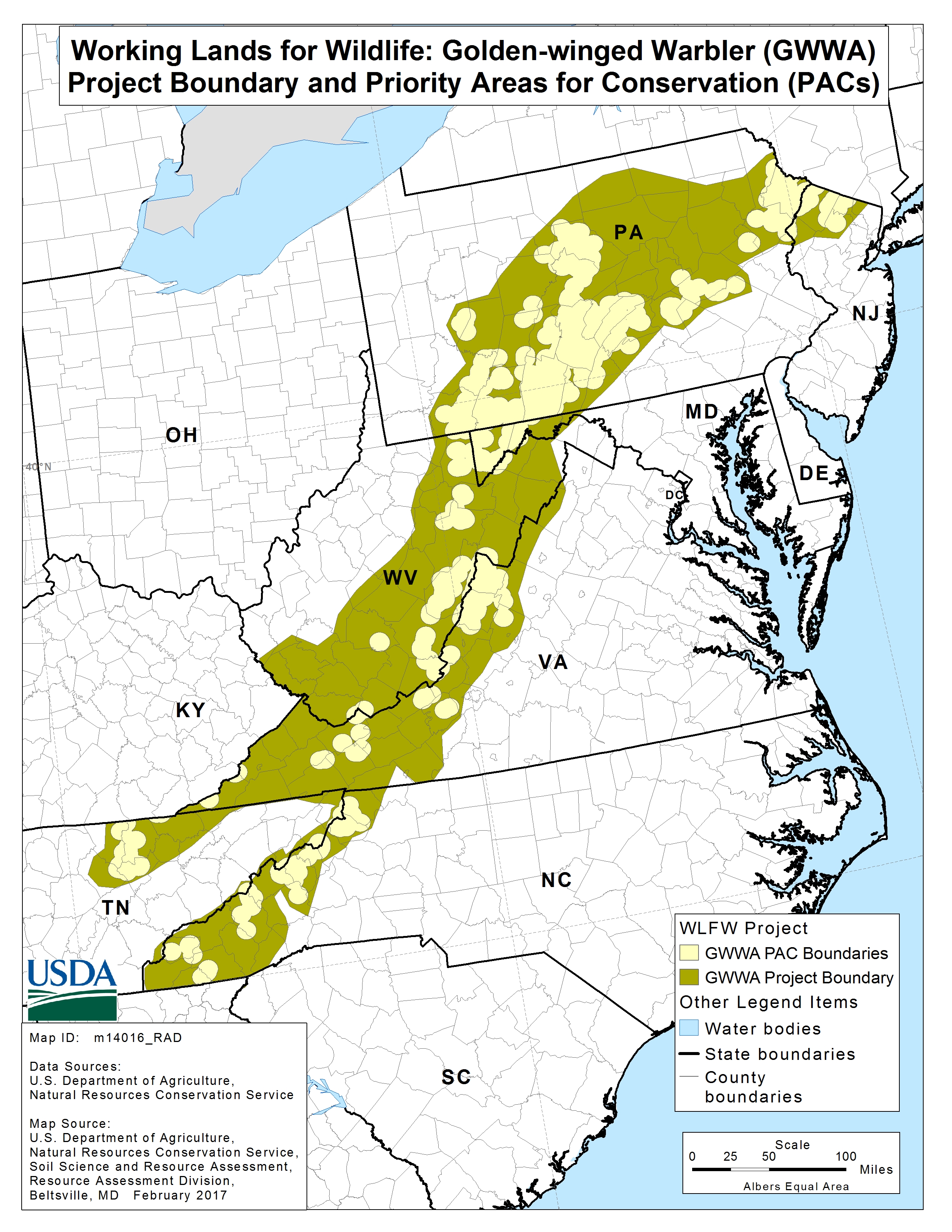 Final Map WLFW GWWA Project Boundary and PACs